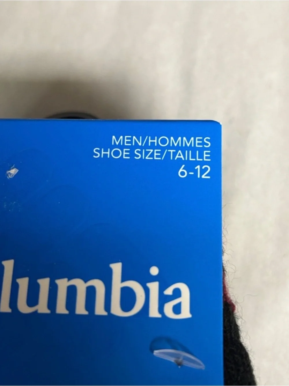 New Columbia Socks Men’s 2 Pair Black Warm Fleece Socks Activewear Casual Active